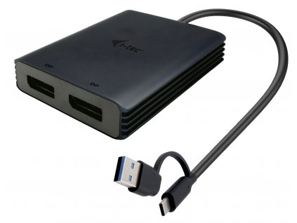 i-tec USB-A/USB-C Dual 4K DP Video adaptér