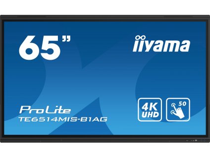 65'' iiyama TE6514MIS-B1AG:VA,4K,50P,USB-C