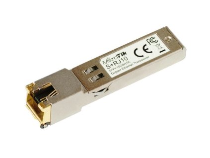 MikroTik S+RJ10 - RJ45 SFP+ metalický modul 10/100/1000M/2.5G/5G/10G