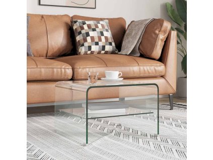 Multidom Konferenčný stolík priehľadný 50x45x33 cm tvrdené sklo