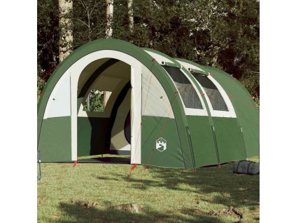 Multidom Kempingový stan tunelový 4 osoby zelený vodeodolný