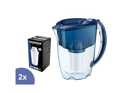Aquaphor Prestige filtrační konvice (modrá) s indikátorem + 2 ks filtru Aquaphor A5
