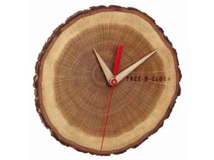 60.3046.08 TFA Tree-o-Clock Nástenné hodiny z dubového dreva, bez batérii