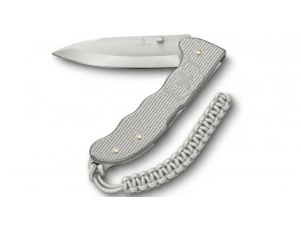 Victorinox 0.9415.D26 Evoke Alox Silver vreckový nôž, 5 funkcií, strieborná, paracord