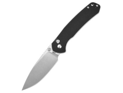 CJRB J1925L-BK Large Pyrite Black vreckový nôž 9,4 cm, Stonewash, čierna, G10