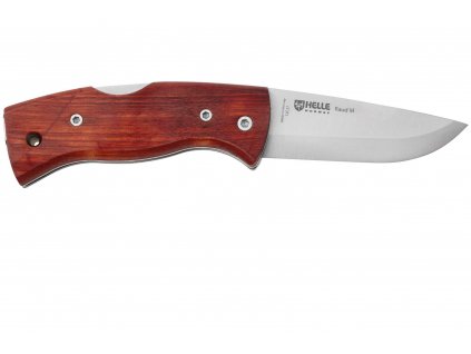 HE-200654 Helle Raud M Red birch handle, 12C27 blade, clip