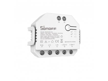 Inteligentný prepínač Wi-Fi Sonoff Dual R3 Lite