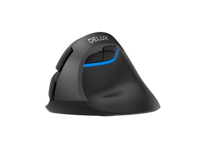 Bezdrôtová vertikálna myš Delux M618Mini DB BT+2.4G 2400DPI (čierna)