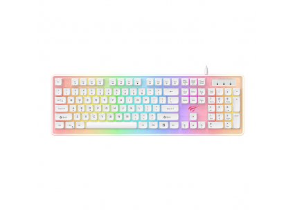 Herná klávesnica Havit KB876L RGB (biela)