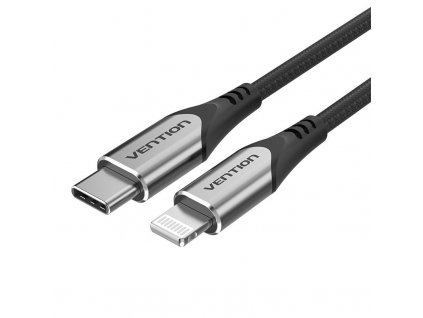 Cable USB-C 2.0 to Lightning Vention TACHG 3A 1.5m (black)