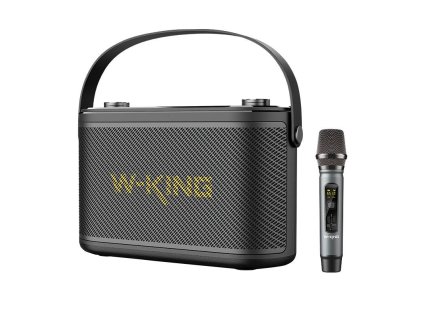 Bezdrôtový reproduktor Bluetooth W-KING H10 S 80W + mikrofon (čierny)