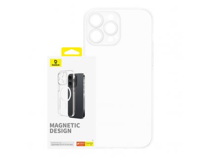 Magnetické puzdro na telefón pre iPhone 15 ProMax Baseus OS-Lucent Series (číre)