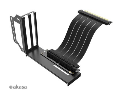 AKASA Riser black Pro, vertikálny VGA držiak