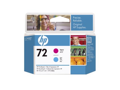 HP no 72 - purpurová a azúrová tlač. hlava, C9383A