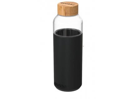 QUOKKA FLOW Sklenená fľaša BLACK 660ml