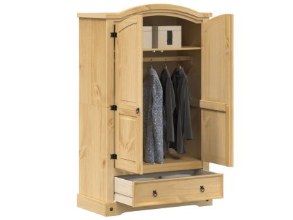 Multidom Šatník "Corona" 101x52x170 cm masívne borovicové drevo