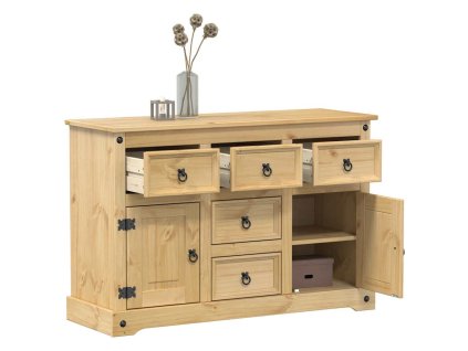 Multidom Komoda Corona 112x40x75 cm borovicový masív