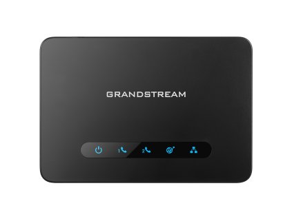 Grandstream HT812 (ATA), 2x FXS, 2 SIP účty, 1x Gbit LAN, NAT router, 3-cestná konf., auto-provis.
