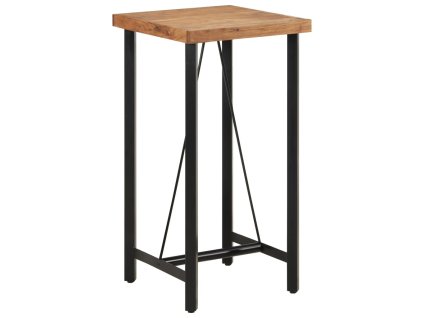 Multidom Barový stôl 55x55x107 cm masívna akácia a železo