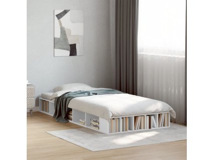 Multidom Posteľný rám biely 75x190 cm kompozitné drevo