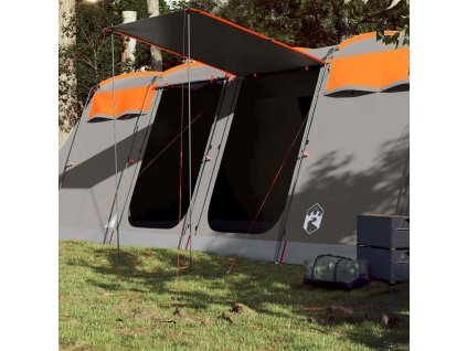 Multidom Rodinný stan tunelový 8 osôb sivo-oranžový vodeodolný