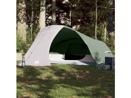 Multidom Kempingový stan, kupola, 4 osoby, zelený, vodoodolný