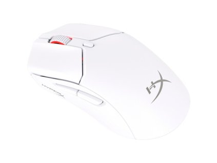 HP HyperX Pulsefire Haste 2 Mini/Herná/Optická/Pre pravákov/26 000 DPI/Drôtová+bezdrôtová/Biela