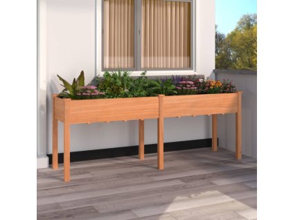 Multidom Kvetináč s vložkou hnedý 203x53x76 cm jedľový masív