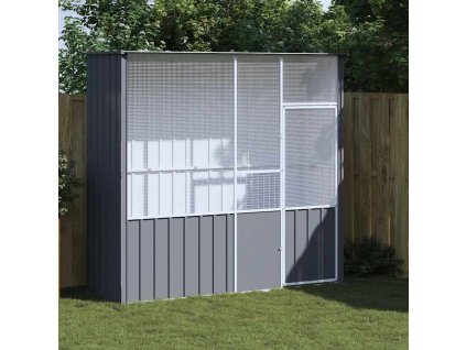 Multidom Klietka pre vtáky antracit 115x78x200 cm pozinkovaná oceľ