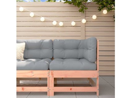 Multidom Rohová pohovka s podložkami masív douglas