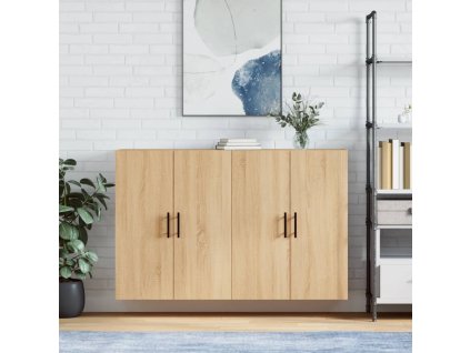 Multidom Nástenné skrinky 2 ks dub sonoma 69,5x34x90 cm