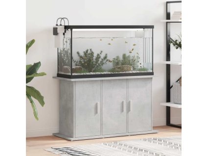Multidom Stojan na akvárium, betónovo-sivý, 101x41x58 cm, umelé drevo