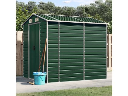 Multidom Záhradný domček zelený 191x215x198 cm pozinkovaná oceľ