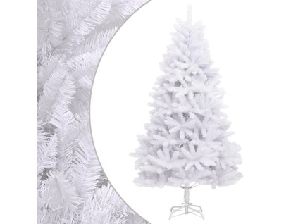 Multidom Umelý výklopný vianočný stromček so stojanom biely 240 cm