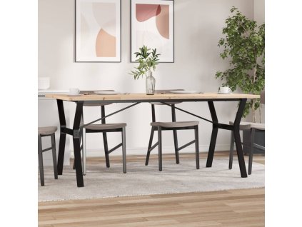 Multidom Jedálenský stolík v tvare Y 180x90x75,5 cm borovica a oceľ