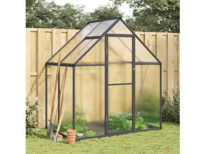 Multidom Skleník s základovým rámom antracitový 169x114x195 cm hliník