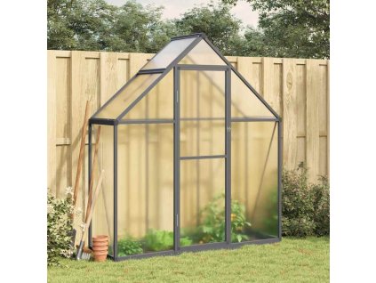 Multidom Skleník s základovým rámom antracitový 169x58x195 cm hliník