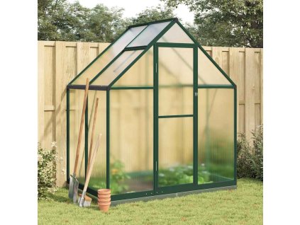 Multidom Skleník so základovým rámom zelený 169x114x202 cm hliník