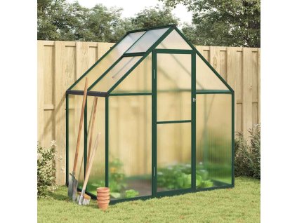 Multidom Skleník so základovým rámom zelený 169x114x195 cm hliník