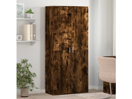 Multidom Botník dymový dub 80x39x178 cm kompozitné drevo