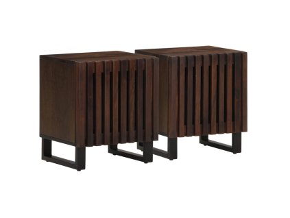 Multidom Nočné stolíky 2 ks 40x34x46 cm masívne mangovníkové drevo