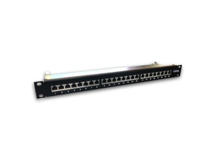 DATACOM 24p. Patch panel 19'' STP CAT6A LSA 1U BK
