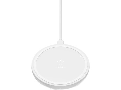 BELKIN 10W bezdrôtová nabíjačka so zdrojom a káblom, biela