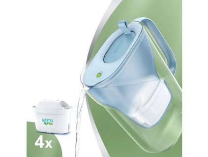 Brita Style Eco modrá filtrační konvice + 4 ks filtru Maxtra Pro Pure Performance