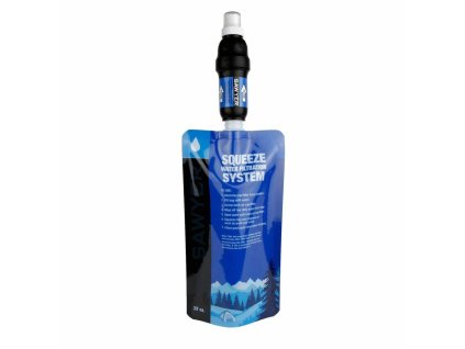 SP129 Sawyer Point One Squeeze Water Filter System - Includes one 32oz pouch and Cleaning Syringe