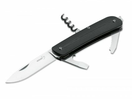 Böker Plus 01BO802 Tech Tool City 2 vreckový multifunkčný nôž 7,1 cm, čierna, G10