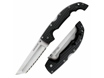 Cold Steel 29AXTS XL Voyager Tanto Serrated taktický nôž 14 cm, čierna, Griv-Ex
