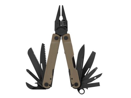 Leatherman LTG832406 REBAR COYOTE TAN multifunkčný nástroj 17 funkcií, čierna, hnedá