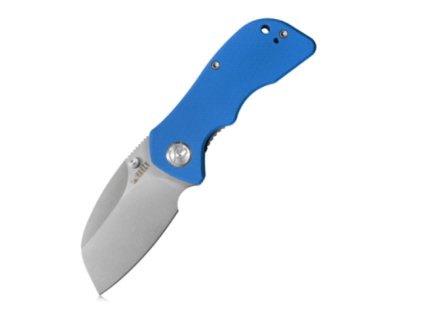 Kubey KU180C Karaji vreckový nôž 6,5 cm, Bead Blasted, modrá, G10