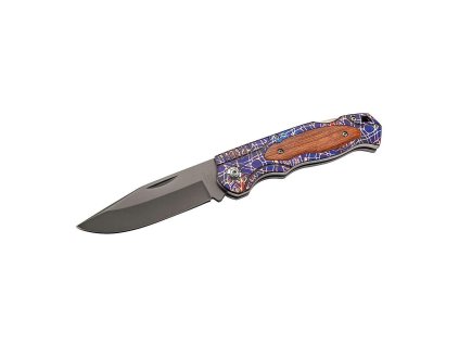 Herbertz 595413 vreckový nôž 9cm, nerezová oceľ, Cocobolo, farebný